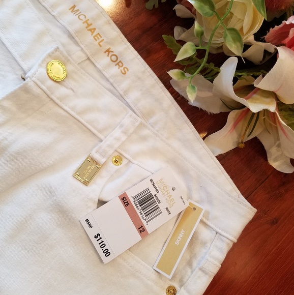 Michael Kors White Jeans Size 12 - Picture 2 of 7